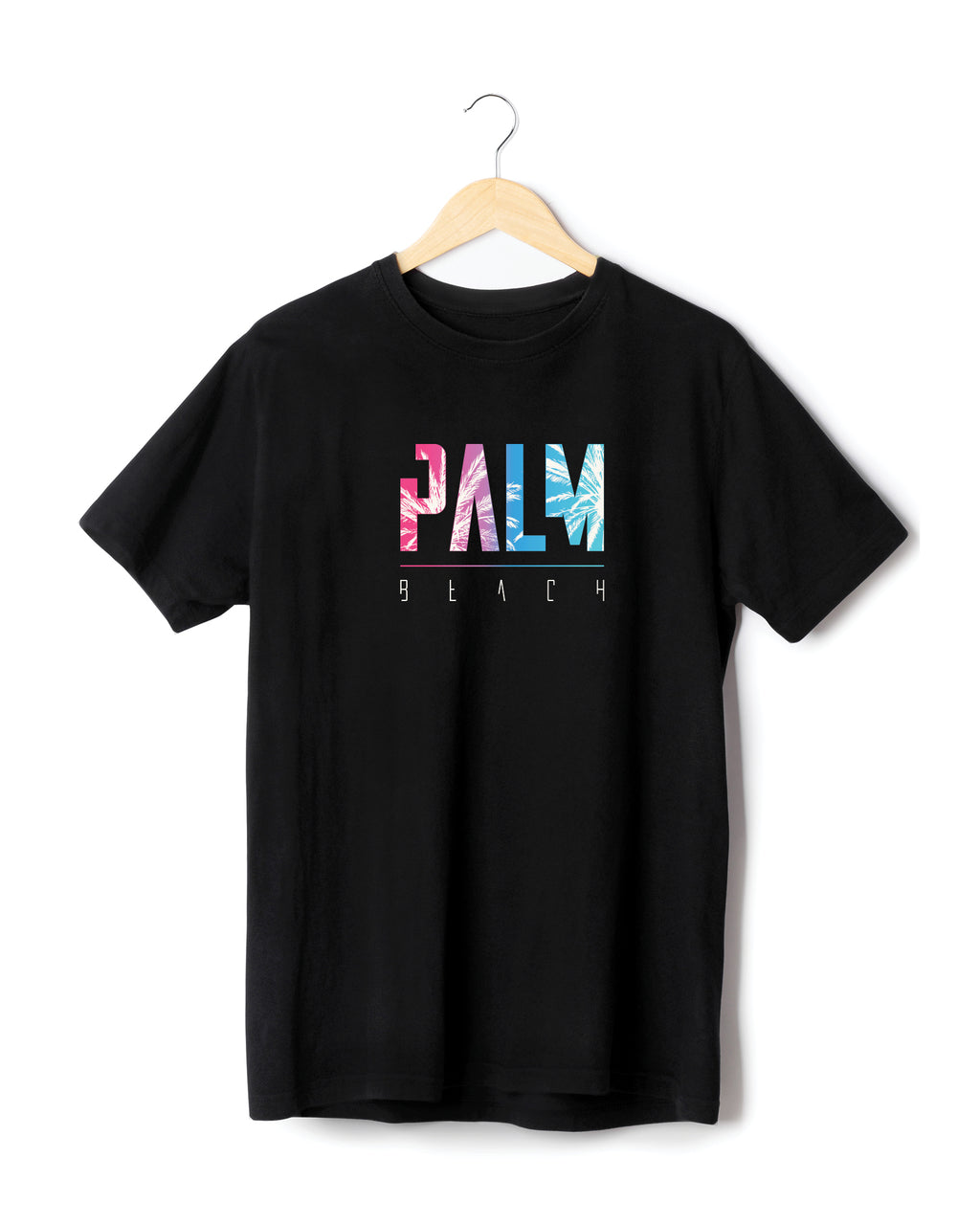 Black Palm Angels T-shirt Logo Palm Beach Size 2XL